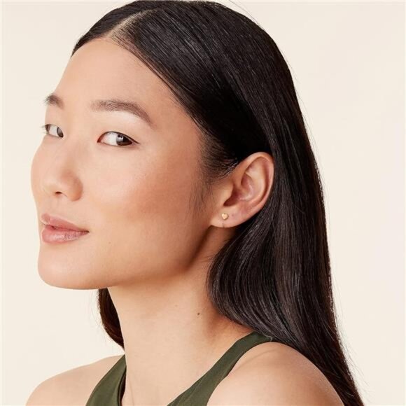 PAVOI 925 Sterling Silver Huggie Half Hoop Earrings | Hypoallergenic Minimalist - Picture 4 of 6